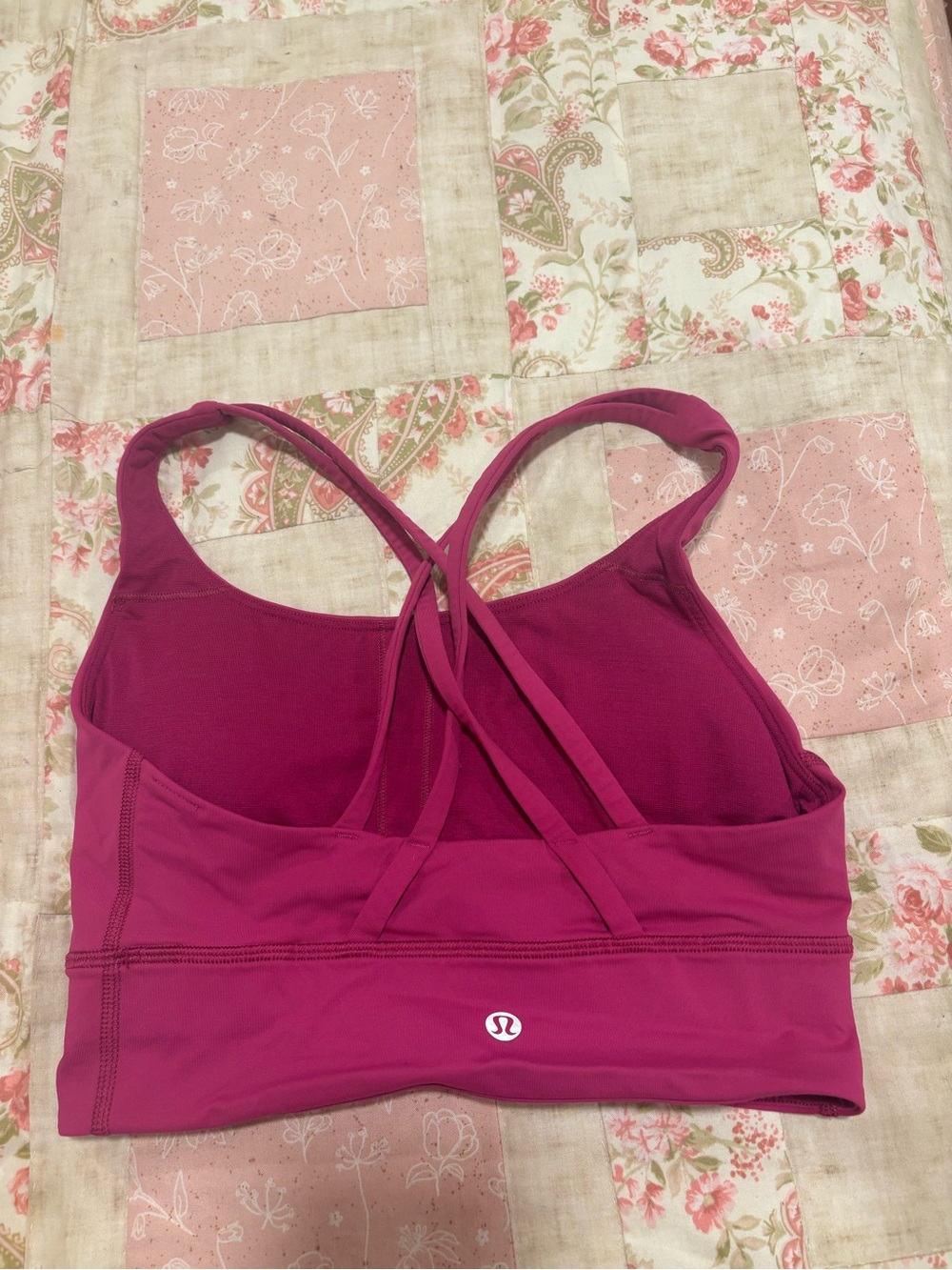 lululemon athletica Pink Crisscross Back Sports Bra